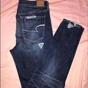 ripped american eagle jeans